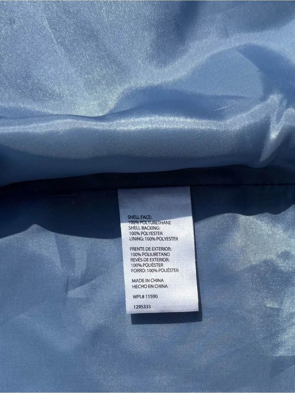 Weatherproof Vintage Full Zip Rain Slicker Jacket Lined Women's XL Blue